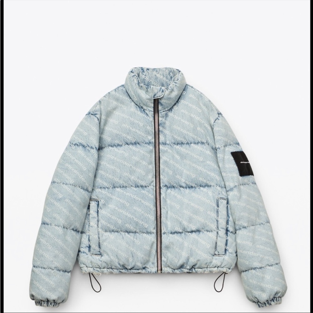 Alexander wang denim down coat